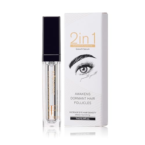 7ML Serum Pestañas y Cejas Crecimiento, Tratamiento para el Crecimiento de las Pestañas, Fortalecedor y Alargador Para PestañAs, Suero Potenciador PestañAs Y Cejas, Gruesas y Hermosas -02