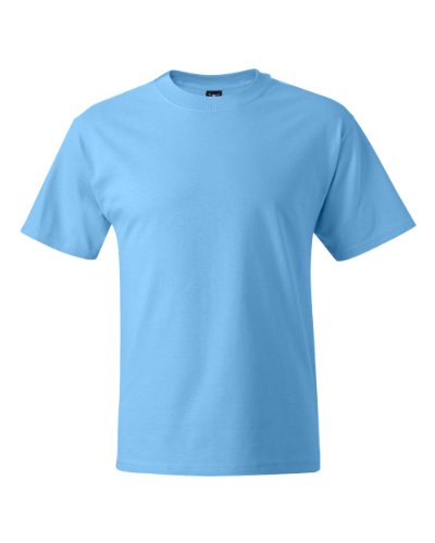 Hanes Preshrunk 100% Cotton 6.1oz. Beefy-T - Born To Be Worn T-Shirt, XL-Aquatic Blue