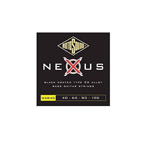 Rotosound NeXus Jeu de cordes pour basse Filet rond Tirant medium (40 60 80 100) - Les Beatles, Paul McCartney, John Lennon, RIngo Starr, George Harrison Rotosound NeXus Jeu de cordes pour basse Filet rond Tirant medium (40 60 80 100)