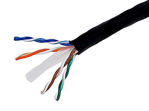 Image of Monoprice Cat6 Ethernet Bulk Cable - Network Internet Cord, Stranded, 550Mhz, UTP, Pure Bare Copper Wire, 24AWG, 1000 Feet, Blue