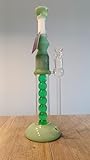 Glycerin Bong, einfrierbare Bong, Glasbong Glycerin, handgefertigte Bong, Bong mit Glycerin-Kammer, coole Bong, Glasbong einfrierbar, Glycerin-Kühlung Bong, bunte Bong, Bong mit Kügelchen, (Grün)