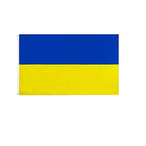stormflag Ukraine Flagges (90cmx150cm) Polyester Pongee 90g mit Ösen mit Doppelnadel genäht Cover