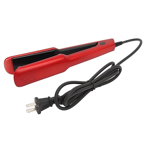 Plancha alisadora de pelo 2 en 1 roja rápida miniatura 5