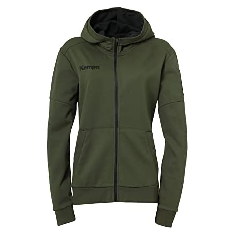 Kempa Laganda Zip Hoody Women Chaqueta Casual Hombre Cremallera 1/4, Mujer, Verde Profundo, S Cover