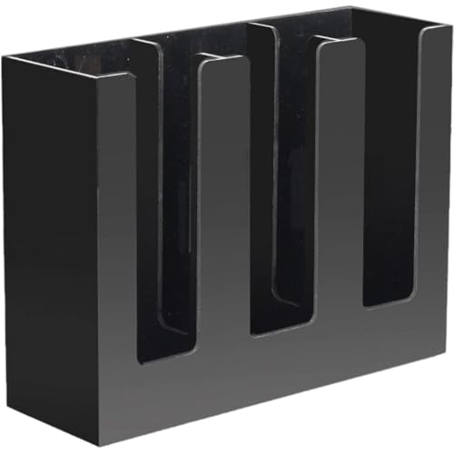 Fjlitx Disposable Paper Cup Dispenser, Acrylic Disposable Cup Lid Holder, Coffee Cup Dispenser Storage Organizer for Cafe, Restaurant, Shop, Hotel
