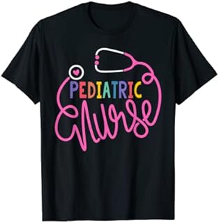 Pediatric Nurse Stethoscope Peds Nursing Life Nurse School T-Shirt