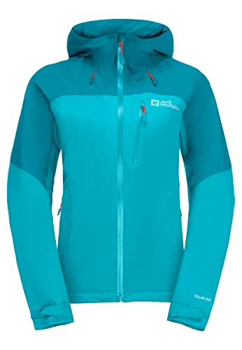 Jack Wolfskin Damen Women's Go Hike Jacket Regenjacke Türkis M