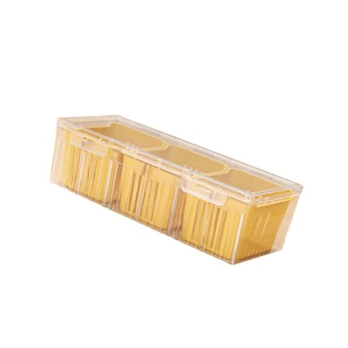 Xuanxi Contenedor de almacenamiento de alimentos multicompartimento con agujeros de drenaje para refrigerador, congelador, cesta de cocina, ajo, jengibre, cebolla