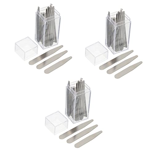 GALPADA 3sets Stainless Steel Collar Stays for Men Dress Shirt Collar Inserts 36pcs*3