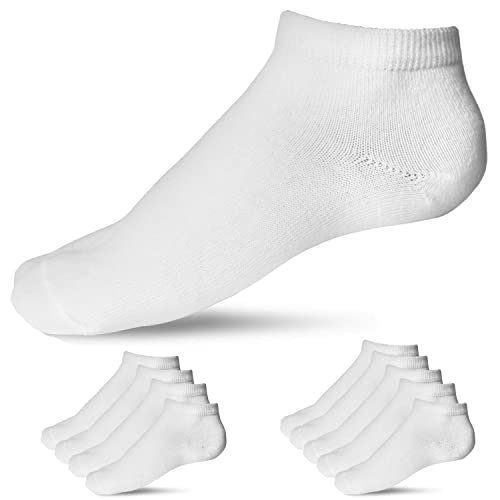Damen Frauen Sneaker Socken 10 Paar Kurz Premium Baumwolle Sport Freizeit Business Schwarz Weiß Grau Cover