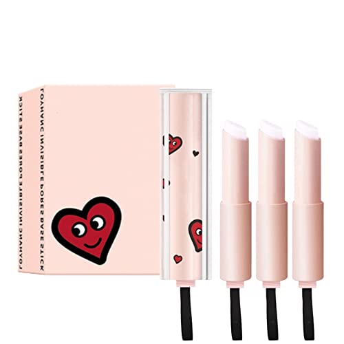 3 Pcs Magical Pore Eraser Waterproof Face Primer Stick,Matte Priming Makeup Blur Stick Invisible Pore Primer Stick, Magical Pore Eraser Waterproof Face Primer Cream #TOP7