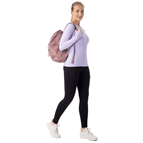 Image of MathCat Seamless Workout Shirts for Women Long Sleeve Yoga Tops Sports Running Shirt Breathable Athletic Top Slim Fit XS-XL