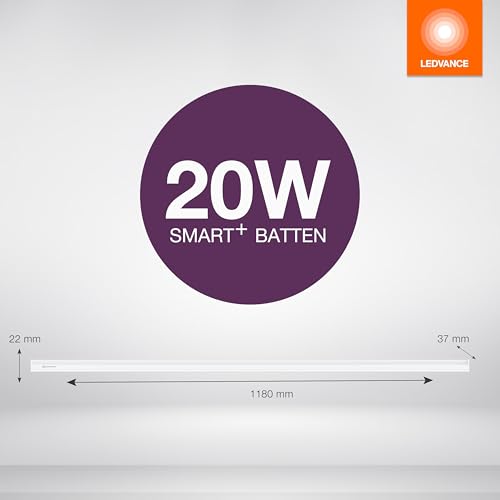 Image of LEDVANCE Smart+ WiFi 20W LED Batten TW || Waterproof, Tri Proof Light, LED Shop Light Workbench Light, Led Under Cabinet Light | Pack of 6