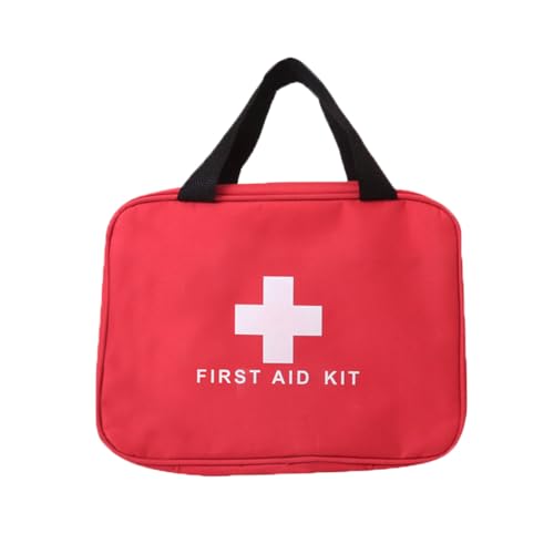 メール便 大容量 パーテーション レッド メディカルポーチ メディカルバッグ 救急箱 救急バッグ 薬箱 救急ポーチ 薬入れ 収納 レッド F
