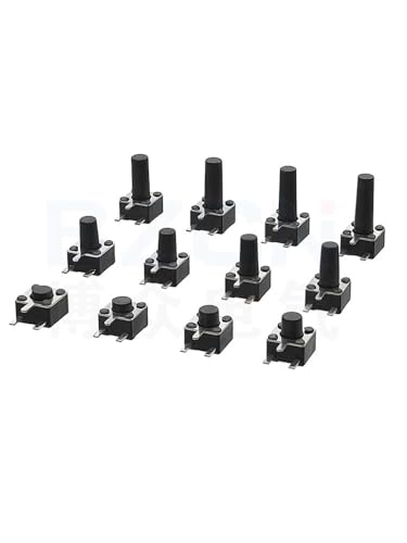 Interrupteur tactile à clic net 4.5x4.5x5mm micro bouton poussoir 3 broches