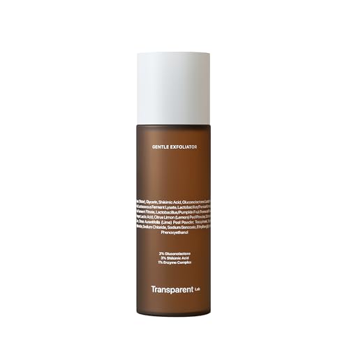 Transparent Lab Gentle Exfoliator Peeling Suave Renovador 130 ml – Exfoliante Facial AHA + PHA + Enzimas, Ilumina, Renueva, Suaviza Imperfecciones y Mejora la Textura de la Piel