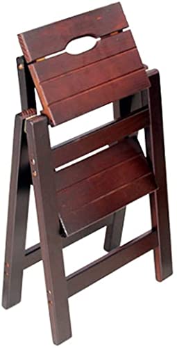 Taburete con escalón para cocina escalera plegable de madera maciza 3 niveles 2