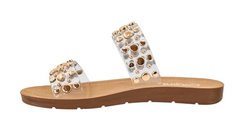 Corkys Footwear Women's Double Take Two Strap Sandal - Stylish, Comfortable, Versatile Summer Footwear, Perfect for Casual & Dressy Outfits, Lightweight