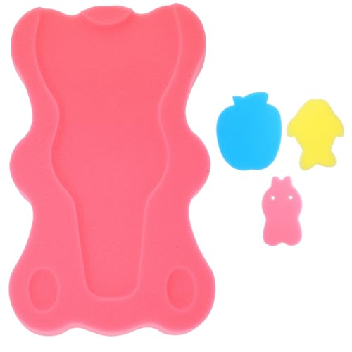 GARVALON Alfombrilla de Baño para Bebés Antideslizante Esponja Suave Diseño de Oso de Dibujos Animados Tamaño 49X32X55 CM Color Aleatorio Adecuado para Bañera Infantil