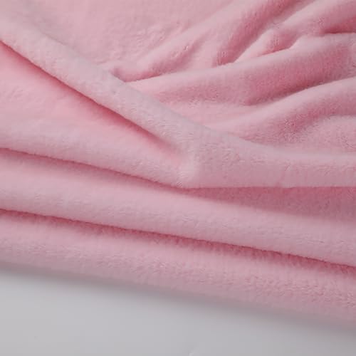Tissu à poils courts lavable en polyester rose 6mm fini les tapis rêches et fragiles