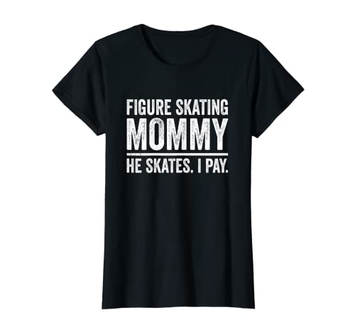 Mujer Patinaje artístico Mommy Ice Skater Pirouettes Camiseta