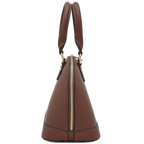 Image of Zip-Around Saffiano Classic Dome Satchel