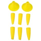 DOITOOL 10pcs Caulk Nozzle Flat Mouth Bent Caulking Gun Tips Cone Trowel Nozzles Sealant Finishing...