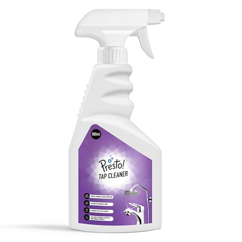 Image of Amazon Brand - Presto! Tap Cleaner | 500 Ml | Limescale & Grime Fighter | For Bathroom, Kitchen, Sink Fitting Taps