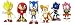 Sonic Multi Pack 2" Action Figure (6 Classic Figures - Knuckles, Sonic, Super Sonic, Amy, Metal Sonic and Tails) TRU Exclusive