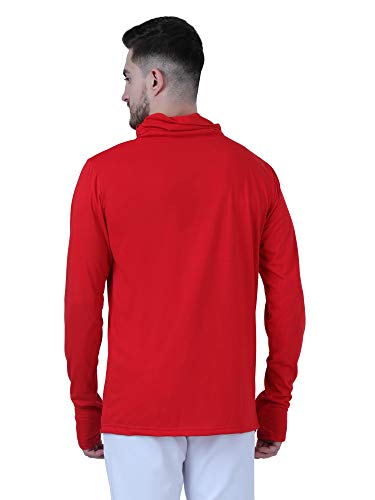 Image of Pause Solid Turtleneck Slim Fit Long Sleeve Men's T-Shirt