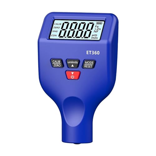 Calibrador de espesor de recubrimiento, medición precisa para pintura automotriz con pantalla LCD grande retroiluminada miniatura 1