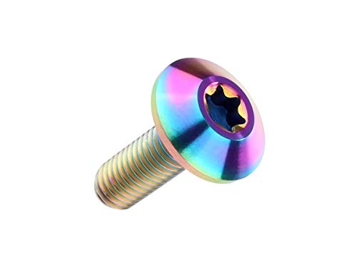 ボタンボルト チタン製 トルクス穴付き M5 15mm P0.8 レインボー