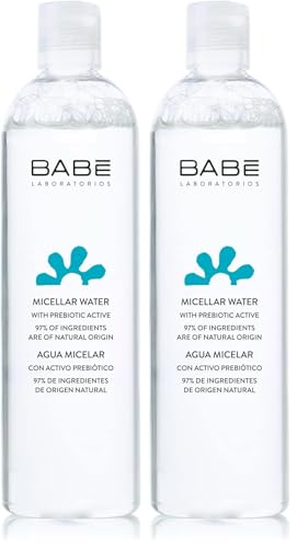 Laboratorios Babé - Agua Micelar 400 ml, Ingredientes de Origen Natural, Para Todo Tipo de Pieles, Piel Sensible, Unisex, Uso Diario, Elimina la Suciedad, Hidratante, Calmante, Desmaquillante