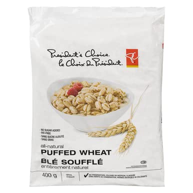 PC All Natural Puffed Wheat 400g/14.1 oz. bag {Imported from Canada}