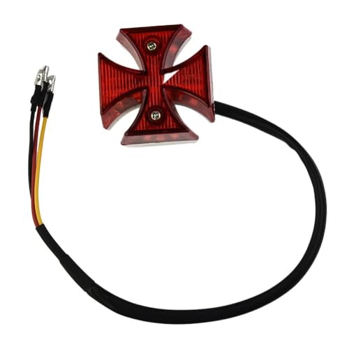 Feu de frein moto croix maltaise ABS haute visibilite 12V pour la securite des quads et dirt