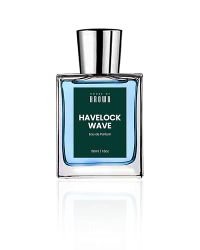 Image of Havelock Wave Eau de Parfum, Unisex, 50ml, Long-lasting Adventure Fragrance, Premium Aquatic-Spicy-Woody Blend