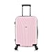 InUSA VASTY Luggage with Spinner Wheels | Durable Lightweight Hardshell Suitcase Travel Bag with Handle and Trolley 20-Inch Carry On Small Luggage | Pink