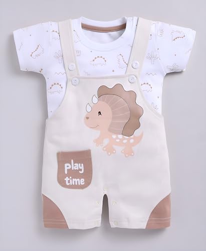 Image of Toonyport Baby Boy Cute Mamma's Munckin Dungaree (Pink)