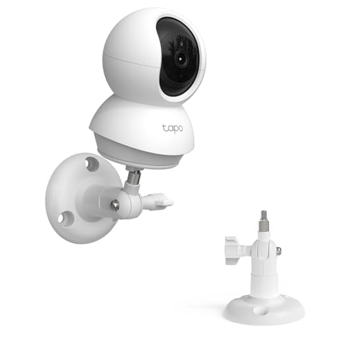 Holaca Soporte De Pared Compatible Con Tp-Link Tapo C200 C210 C220 C201 C202 C211 C212 C222 C230 Cámara De Vigilancia Wifi Para Interiores, Color Blanco, 1 Unidad