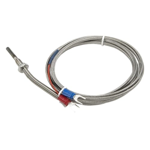 Termopar K sensor de temperatura FTARP09 sonda 30 mm cable 2 m con conector roscado PT 1 8 3