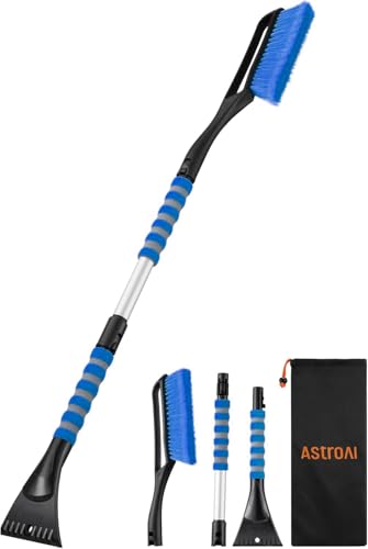 Image of AstroAI 40 inch 2-in-1 Detachable Snow Brush & Ice Scrapers for Car Windshield