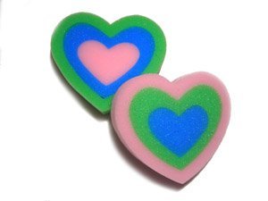 Heart Shaped Bath Sponges