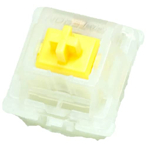 Gateron KS-25 CAP Milky Yellow/Linear（35個入りボックス）リニア 5ピン MXメカニカルキーボード対応