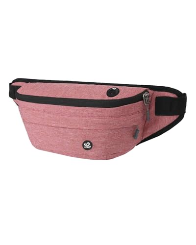WATERFLY Water-Resistant Belt Bag — 16.5L, Light Red