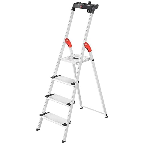 Hailo 8040-407 XXL Safety Ladder with Tray Cover