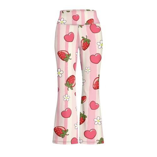 Dolyues Girls Flare Leggings Kids Casual High Waisted Stretchy Bootcut Yoga Pants Full Length Bell Bottoms 5-14 Years2