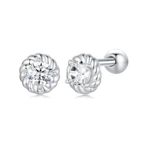 Boucles d'oreilles en argent pour femmes et adolescentes