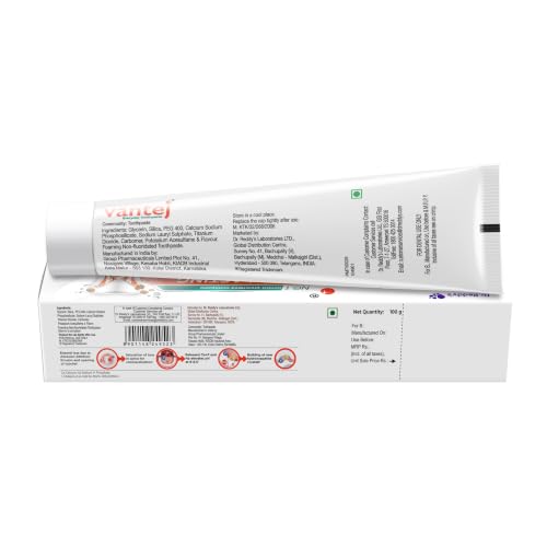 Image of Vantej : Sensitivity Protection Toothpaste| 100 Grams| Gives Long Lasting Sensitivity Protection And Tooth Sensitivity Healing| Dentist Recommended| Desensitizing Toothpaste| Braille Enabled Pack