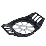 Kalokairi Per Affettatrice Frutta in Acciaio Inox con Impugnatura Ergonomica, Taglia 8 Fette Mele Pere Facile da Pulire Nero