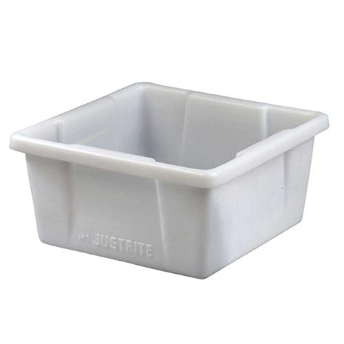 Image of Justrite 84003 Polyethylene HPLC Can Spill Basin, 5 Gallon Capacity, 14-7 /8 inch Width x 7-5 /8 inch Height x 14-7 /8 inch Depth, Translucent
